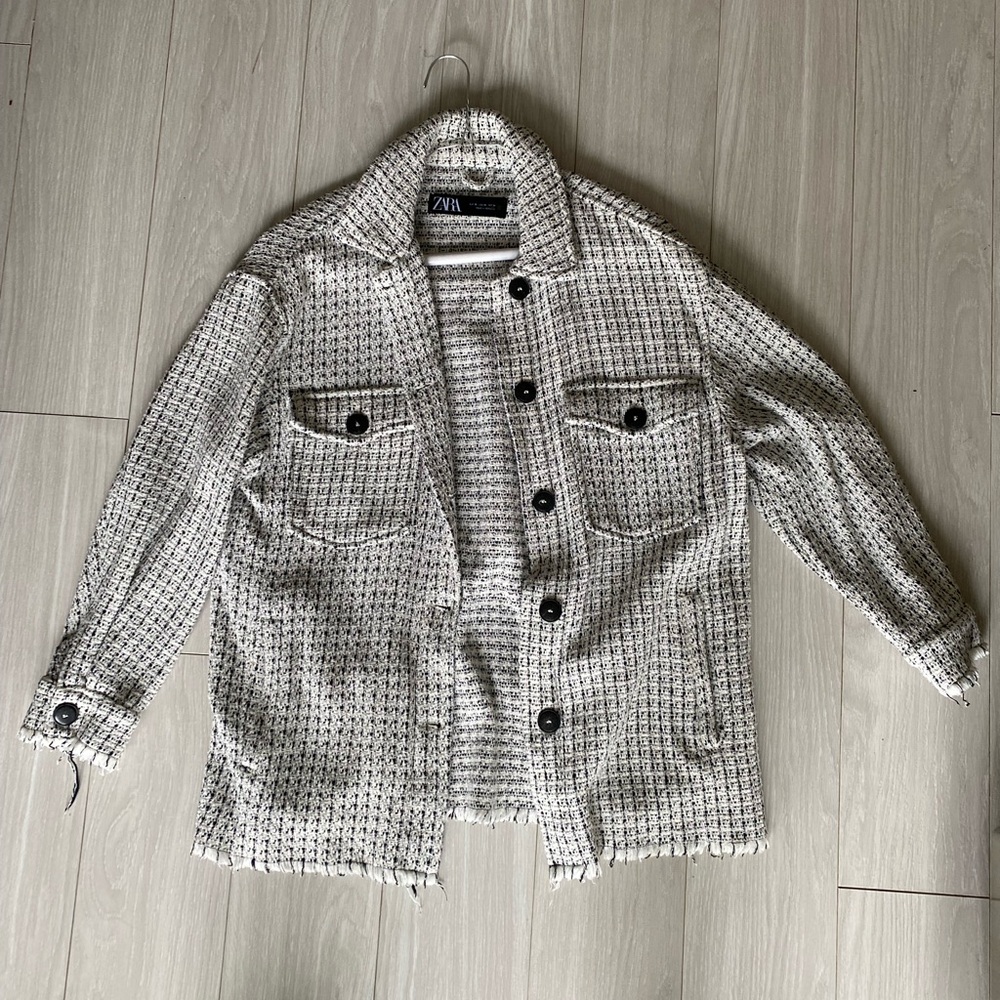 Zara twill shirt jacket, size XS